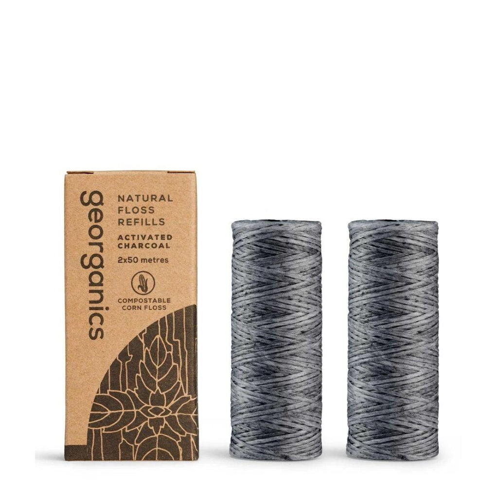 Ață dentară CHARCOAL (rezerve 2 x 50m)
