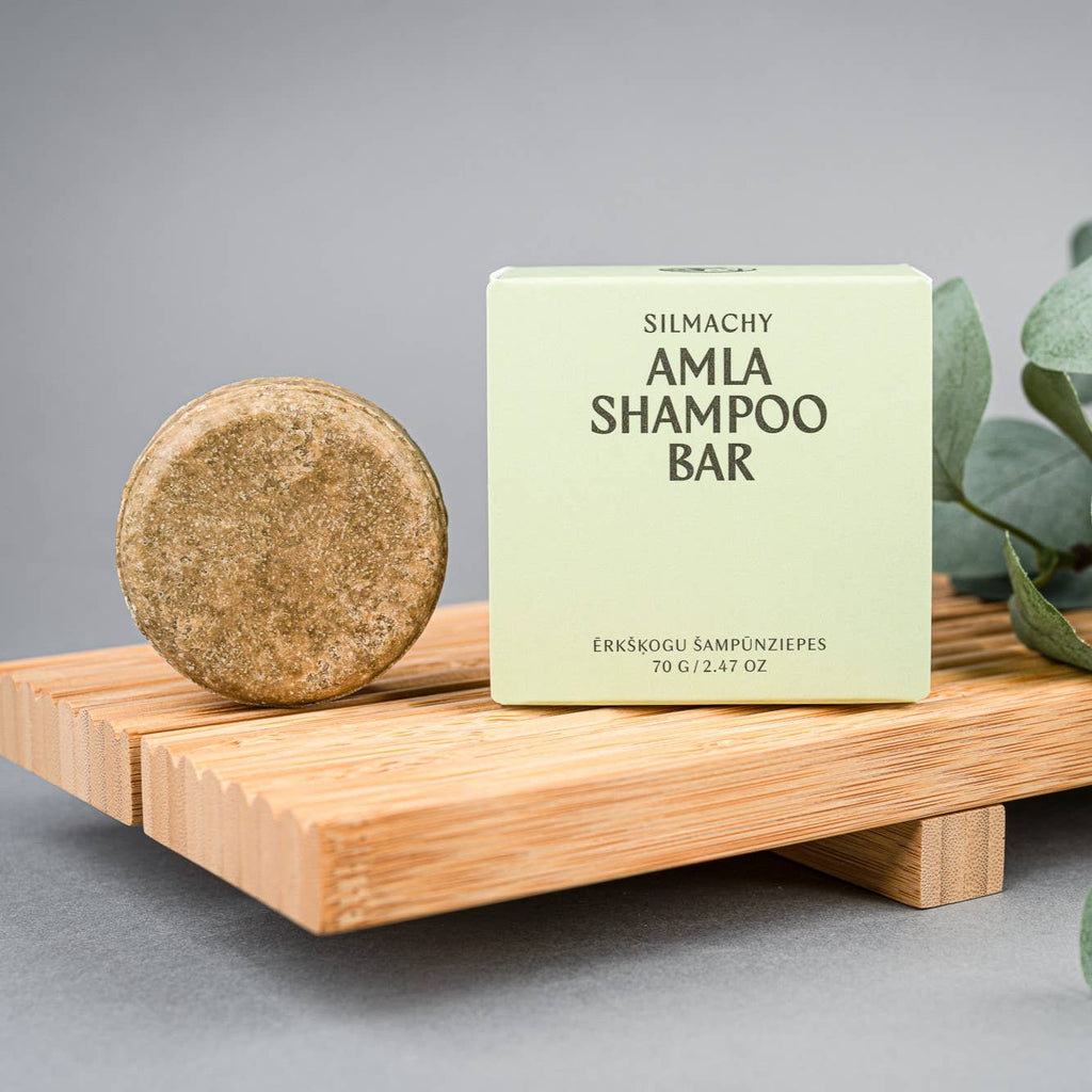 SILMACHY cosmetics - Șampon solid cu extract de Amla – pentru păr normal și scalp sensibil