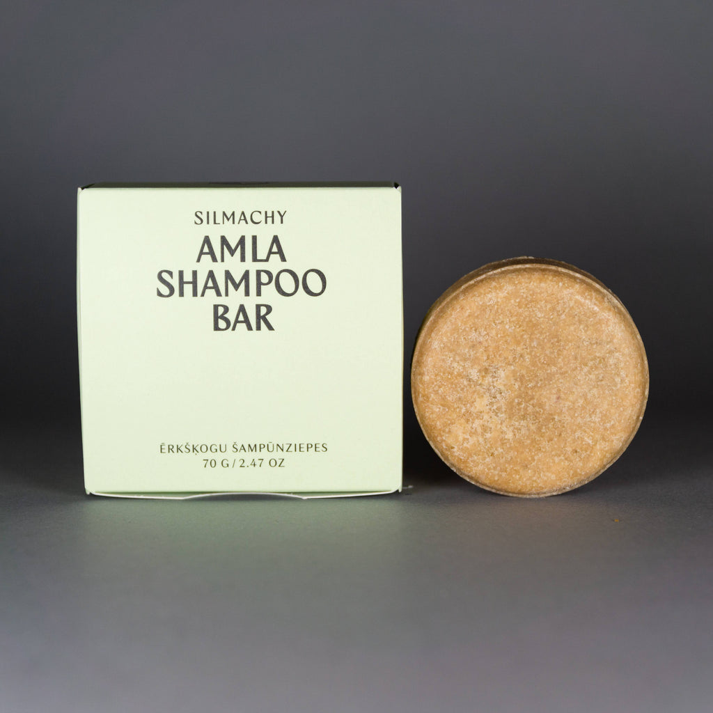 SILMACHY cosmetics - Șampon solid cu extract de Amla – pentru păr normal și scalp sensibil