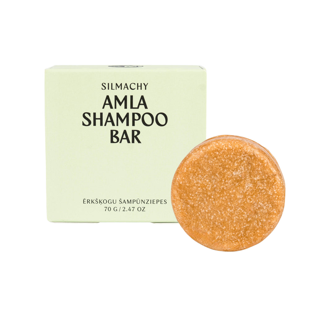 SILMACHY cosmetics - Șampon solid cu extract de Amla – pentru păr normal și scalp sensibil