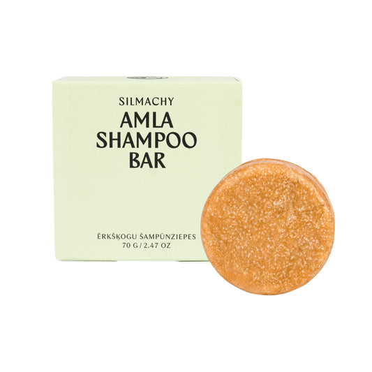 SILMACHY cosmetics - Șampon solid cu extract de Amla – pentru păr normal și scalp sensibil