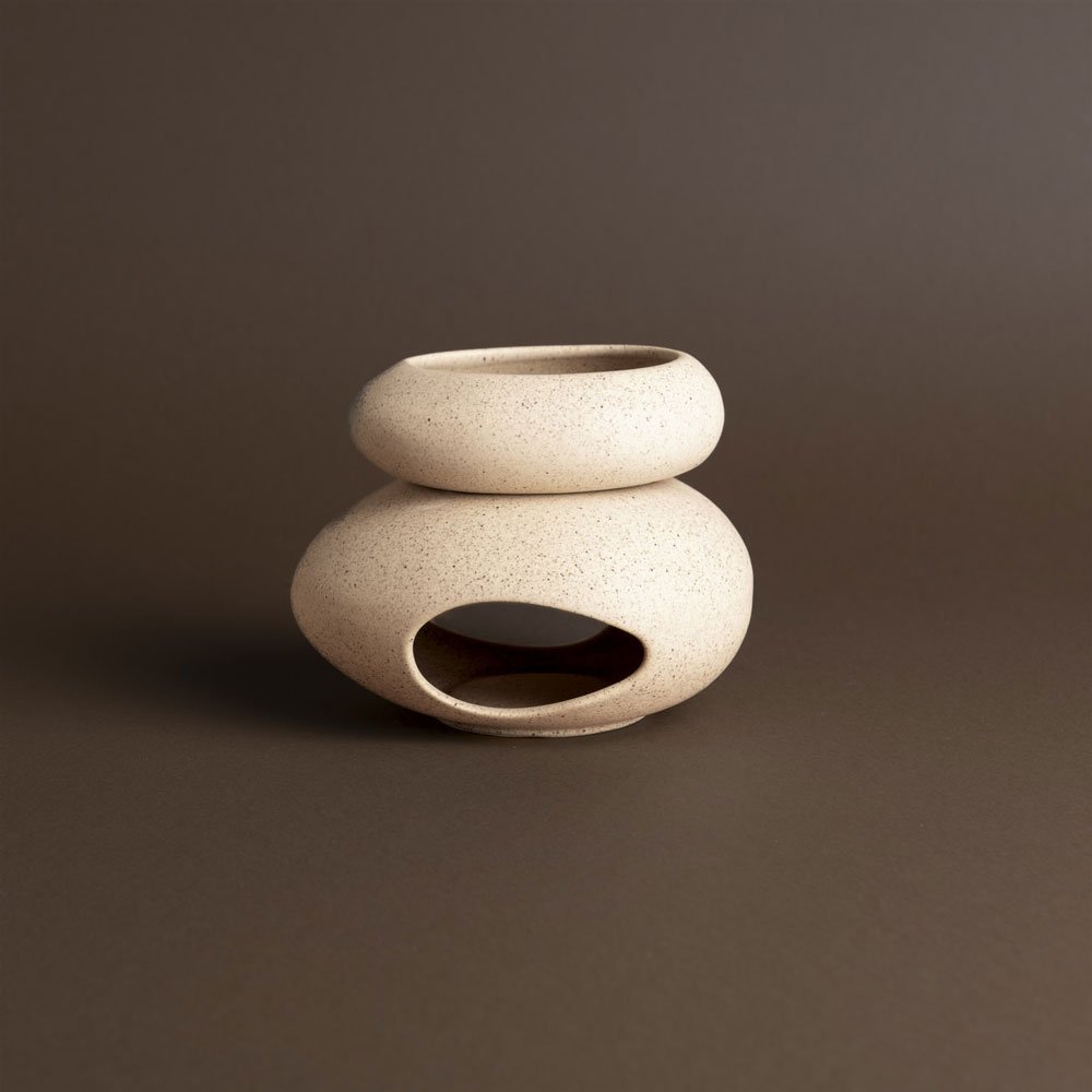 Difuzor ceramic BEIGE (pentru wax melts sau uleiuri esențiale)