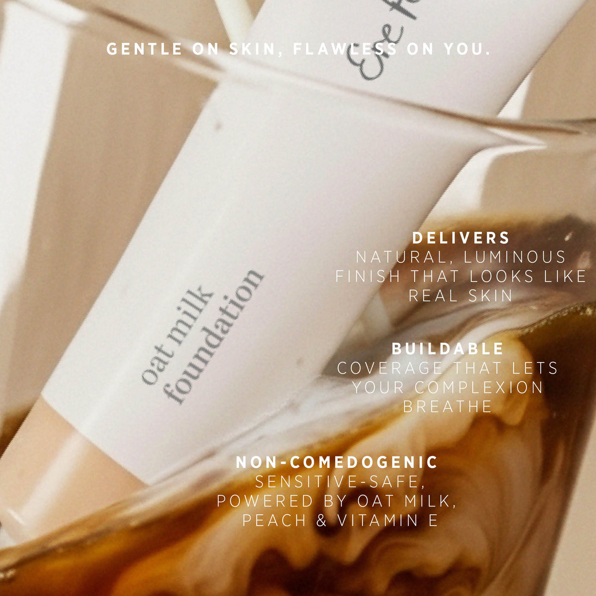 Oat milk foundation - Honey