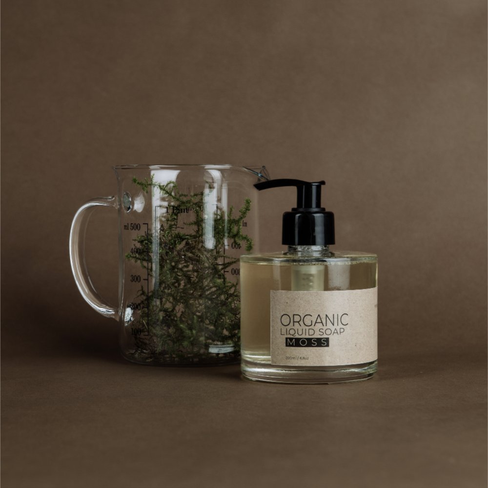 Săpun lichid organic MOSS (dispenser din sticlă)