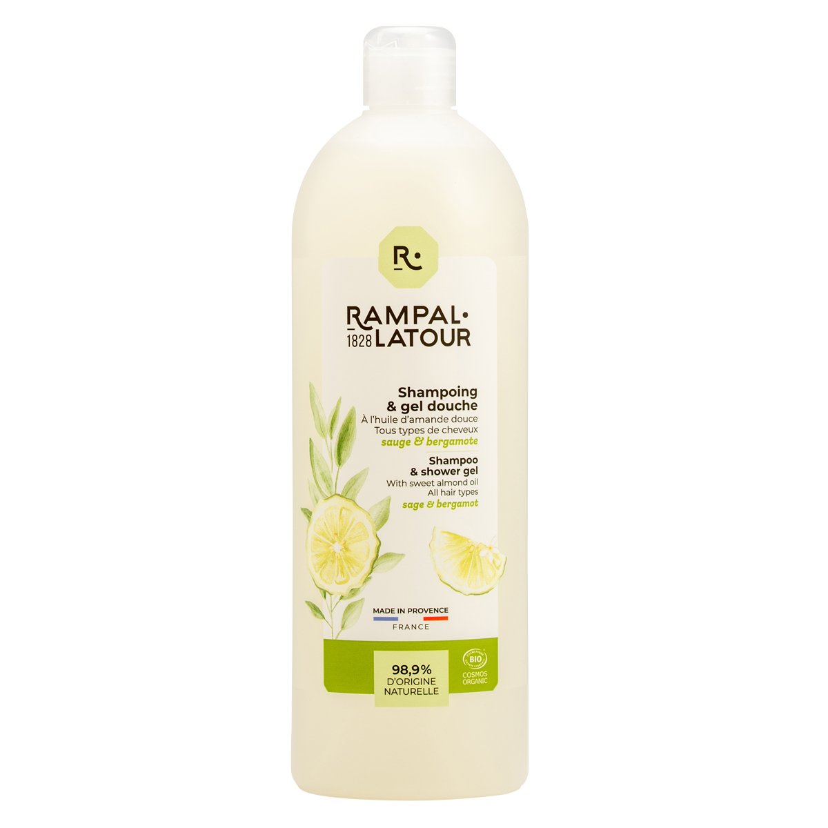 Gel de duş și şampon salvie bergamotă | refill