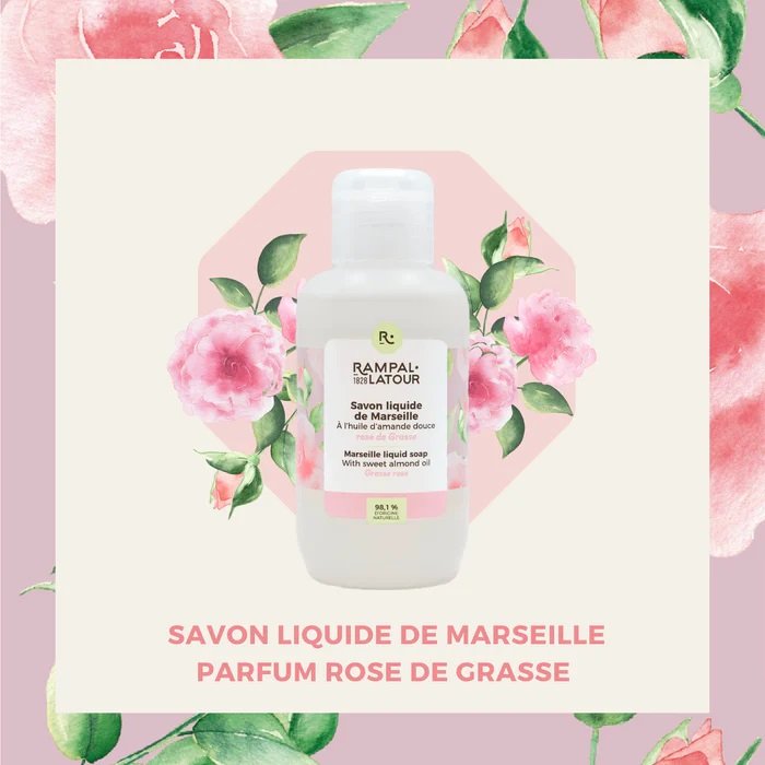 Săpun lichid de Marsilia Rose de Grasse TRAVEL