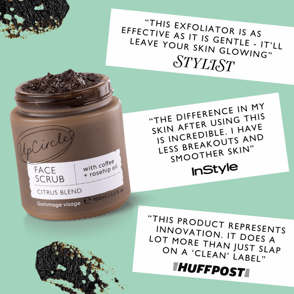 Exfoliant de față regenerator | Cafea + Măceșe și Citrice – Zero Waste