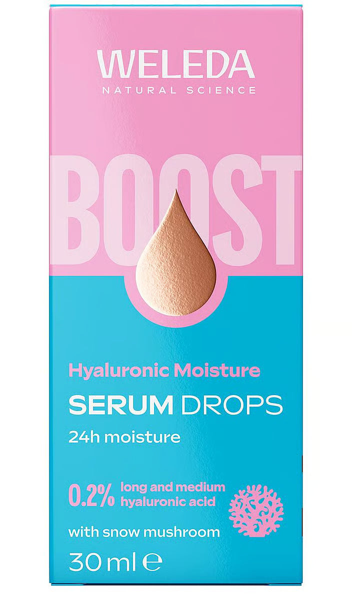 Ser de fata hidratant Hyaluronic Moisture Serum Booster, 30 ml, Weleda